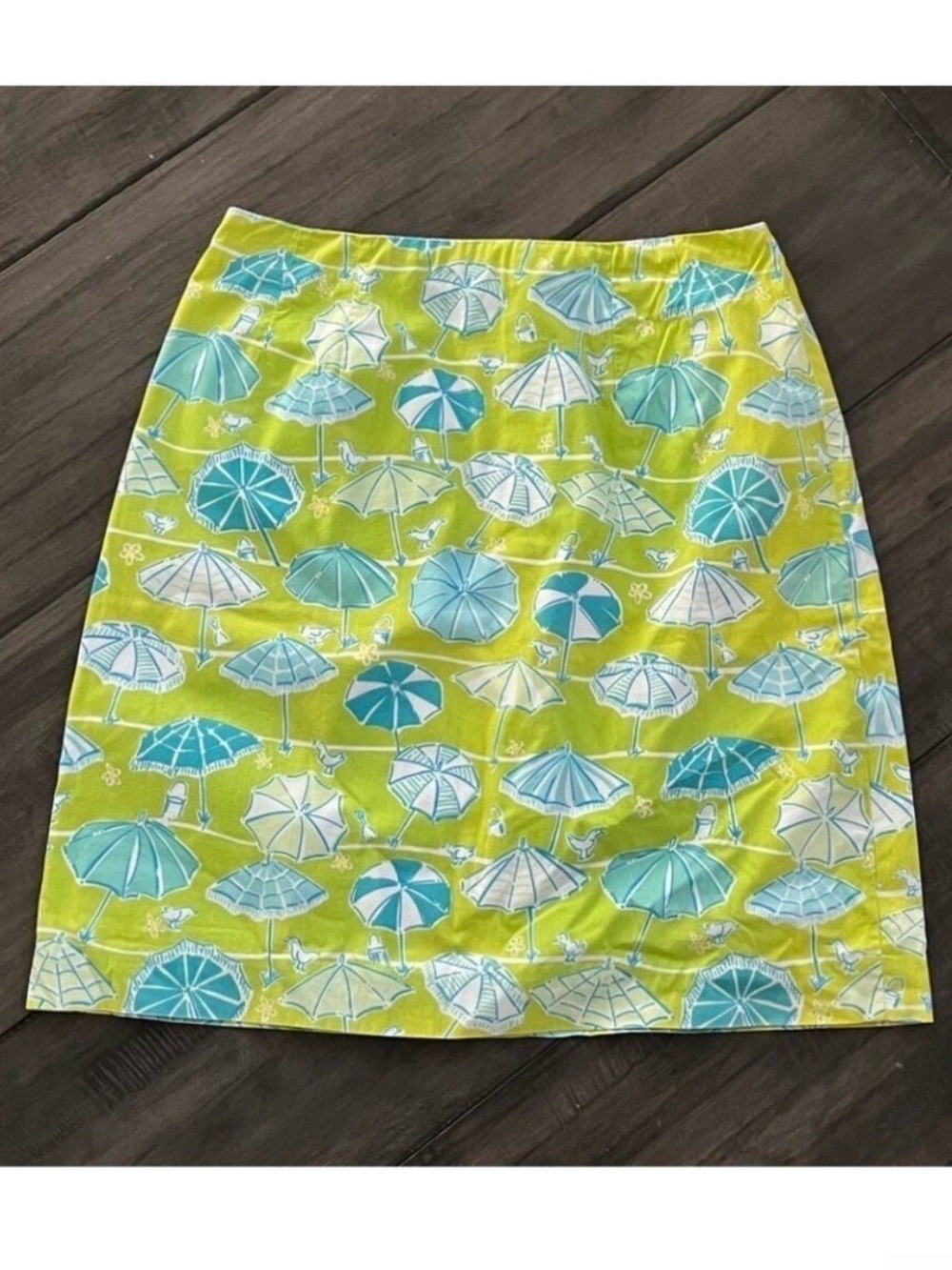 Lilly Pulitzer Green Summer Umbrella Skirt - Size 2